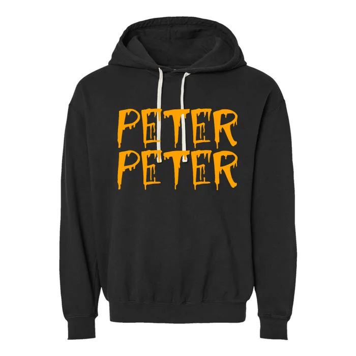 Peter Peter Pumpkin Eater Couples Halloween Costume Garment-Dyed Fleece Hoodie