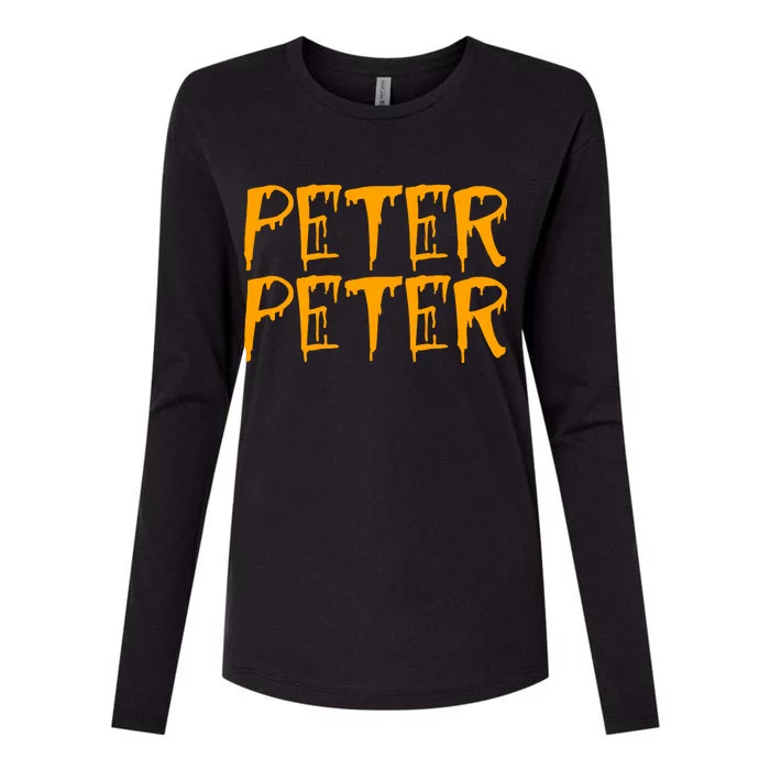 Peter Peter Pumpkin Eater Couples Halloween Costume Womens Cotton Relaxed Long Sleeve T-Shirt