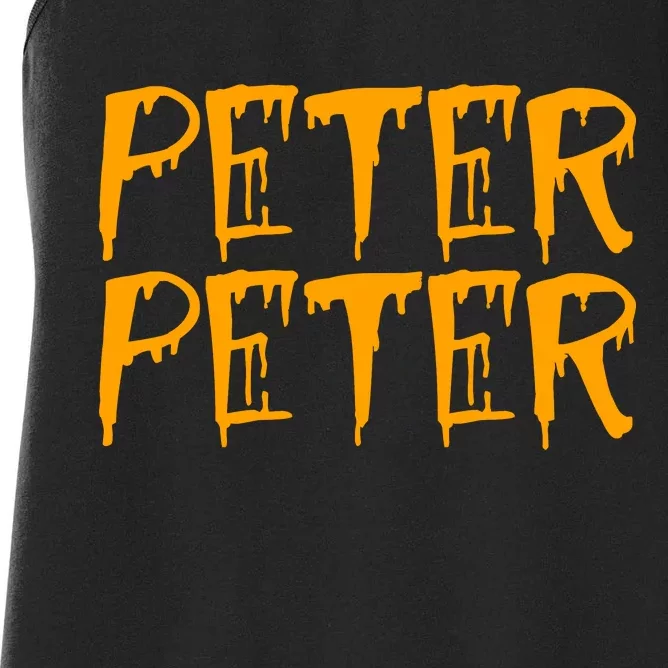 Peter Peter Pumpkin Eater Couples Halloween Costume Women's Racerback Tank