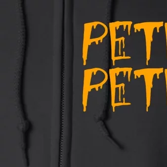 Peter Peter Pumpkin Eater Couples Halloween Costume Full Zip Hoodie