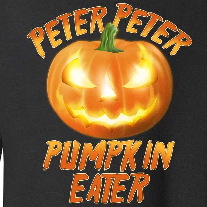 Peter Peter Pumpkin Eater Jack-o-lantern Toddler Sweatshirt