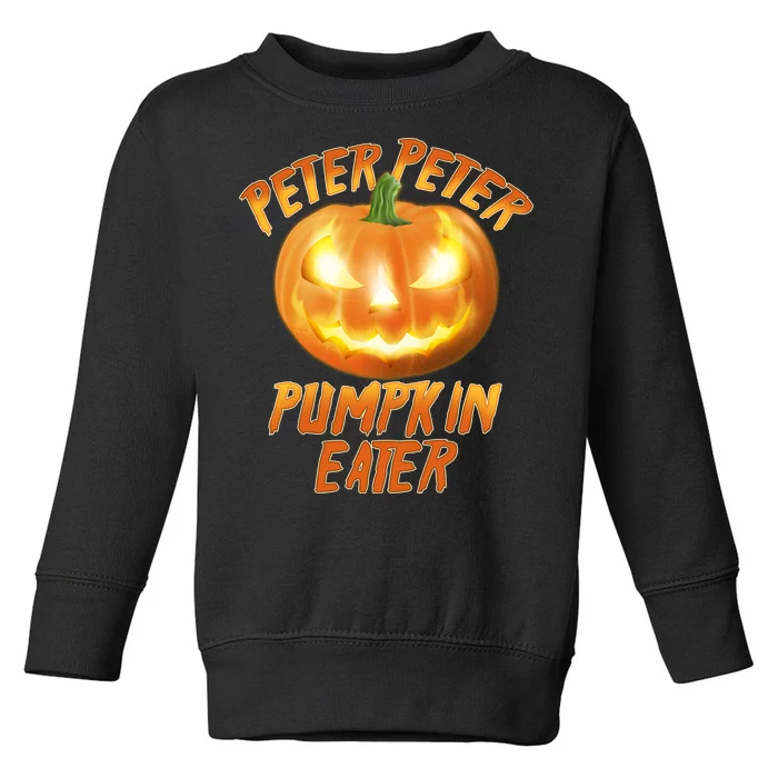 Peter Peter Pumpkin Eater Jack-o-lantern Toddler Sweatshirt