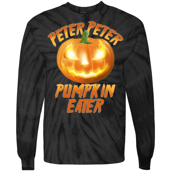 Peter Peter Pumpkin Eater Jack-o-lantern Tie-Dye Long Sleeve Shirt