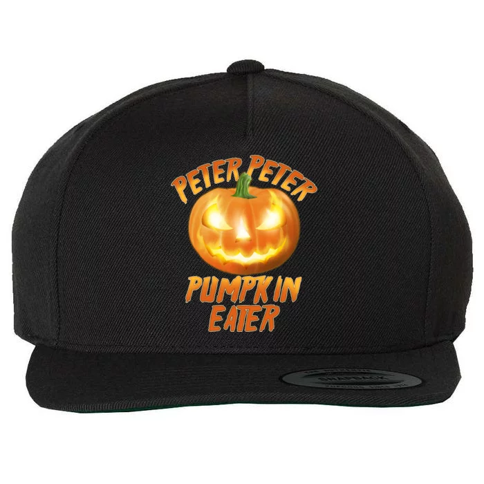 Peter Peter Pumpkin Eater Jack-o-lantern Wool Snapback Cap