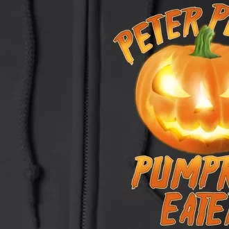 Peter Peter Pumpkin Eater Jack-o-lantern Full Zip Hoodie