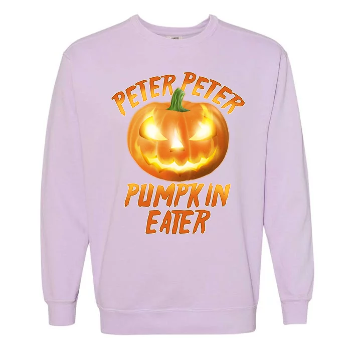 Peter Peter Pumpkin Eater Jack-o-lantern Garment-Dyed Sweatshirt