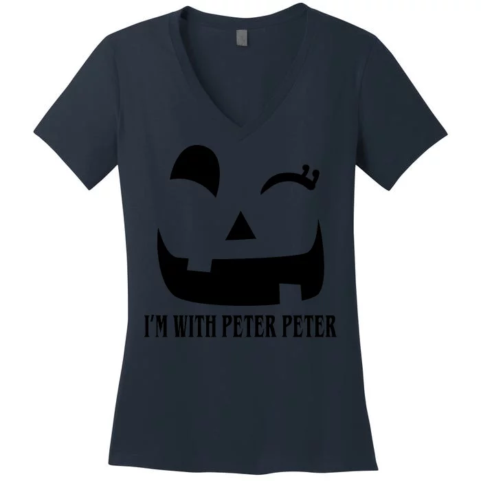 Peter Peter Pumpkin Eater Wife Couples Costume Women's V-Neck T-Shirt