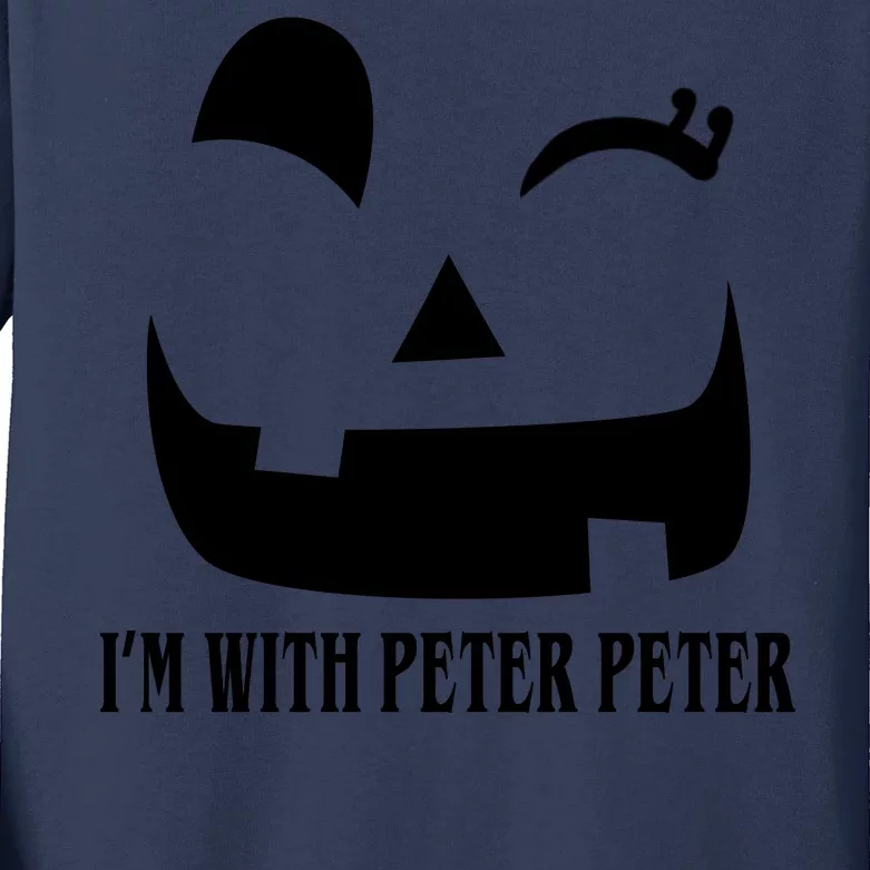 Peter Peter Pumpkin Eater Wife Couples Costume Kids Long Sleeve Shirt