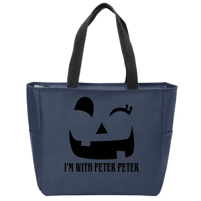 Peter Peter Pumpkin Eater Wife Couples Costume Zip Tote Bag