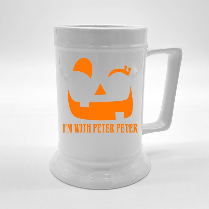 Peter Peter Pumpkin Eater Wife Couples Costume Front & Back Beer Stein