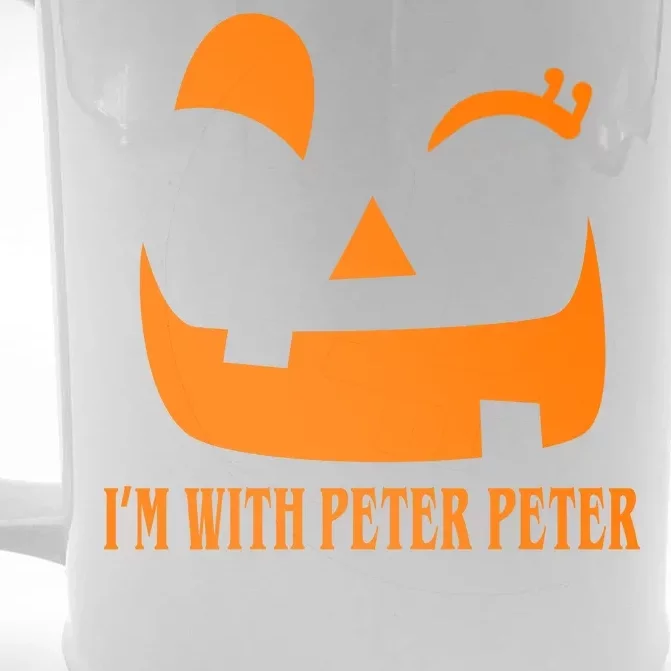 Peter Peter Pumpkin Eater Wife Couples Costume Front & Back Beer Stein