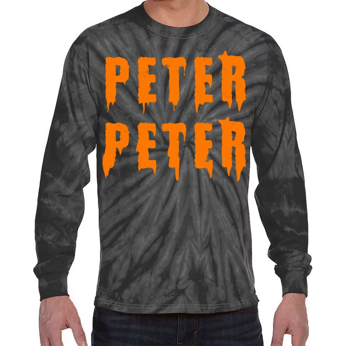 Peter Peter Spooky Halloween Funny Tie-Dye Long Sleeve Shirt