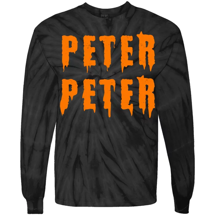 Peter Peter Spooky Halloween Funny Tie-Dye Long Sleeve Shirt