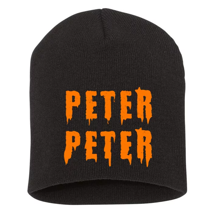 Peter Peter Spooky Halloween Funny Short Acrylic Beanie