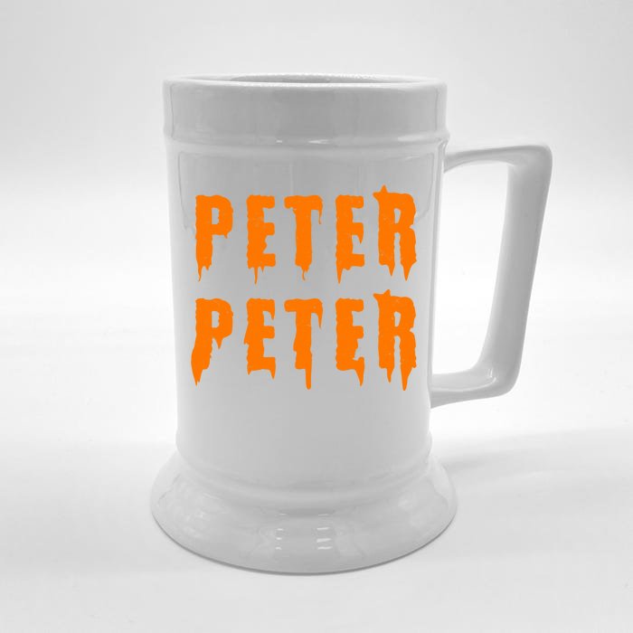 Peter Peter Spooky Halloween Funny Front & Back Beer Stein