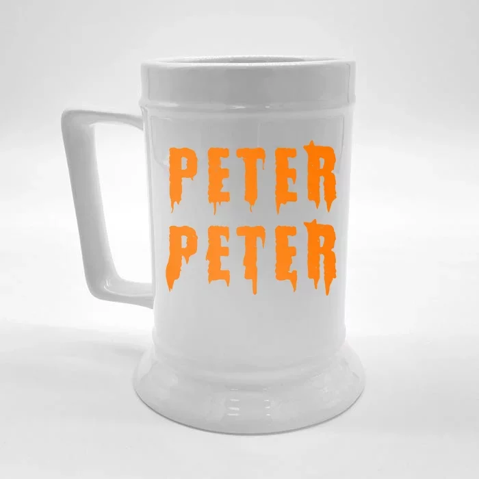 Peter Peter Spooky Halloween Funny Front & Back Beer Stein