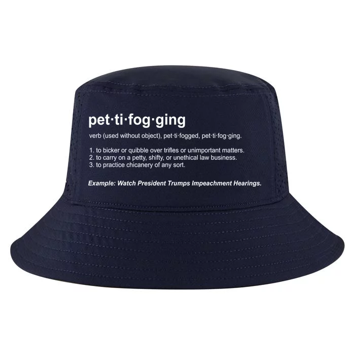 Pettifogging Impeachment Hearings Cool Comfort Performance Bucket Hat