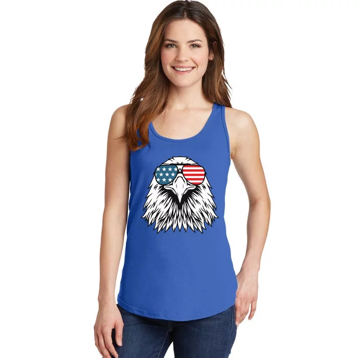 Patriotic Eagle USA Flag 4th Of July Ladies Essential Tank