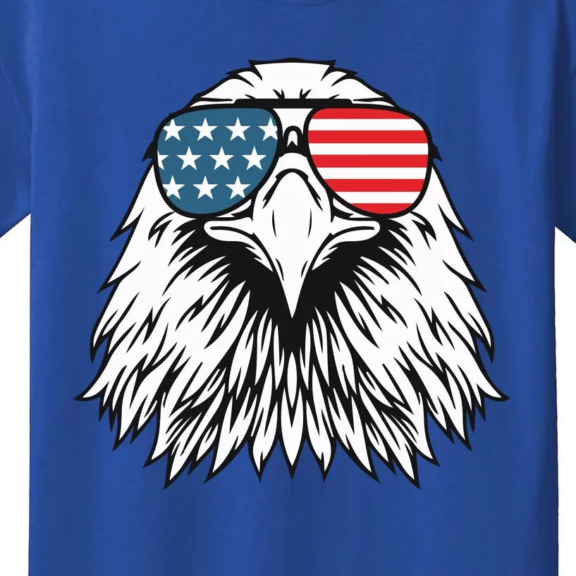 Patriotic Eagle USA Flag 4th Of July Kids T-Shirt