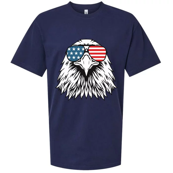 Patriotic Eagle USA Flag 4th Of July Sueded Cloud Jersey T-Shirt