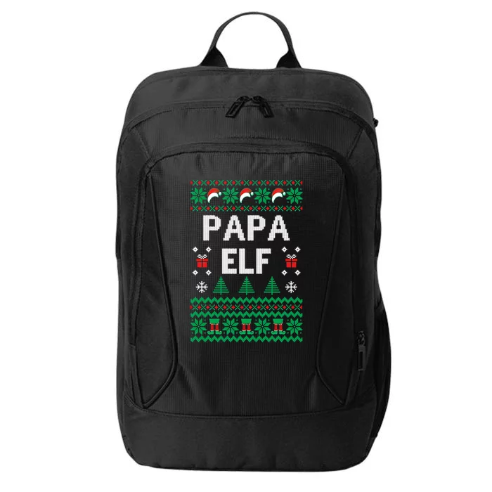 Papa Elf Ugly Christmas City Backpack