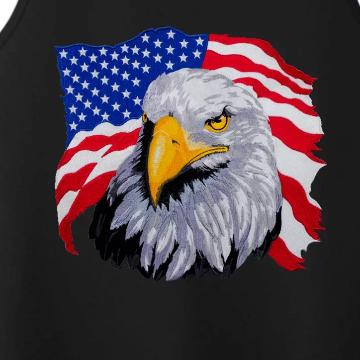 Patriotic Eagle USA American Flag Performance Tank