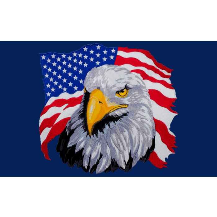 Patriotic Eagle USA American Flag Bumper Sticker