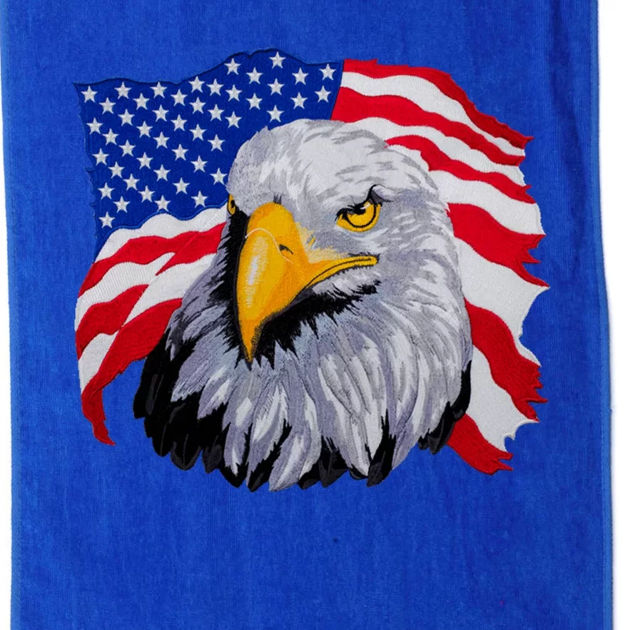 Patriotic Eagle USA American Flag Platinum Collection Golf Towel