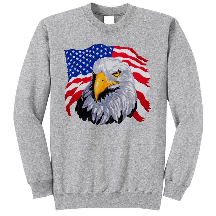 Patriotic Eagle USA American Flag Sweatshirt