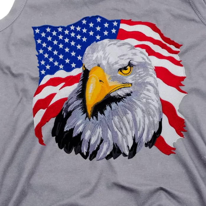 Patriotic Eagle USA American Flag Tank Top