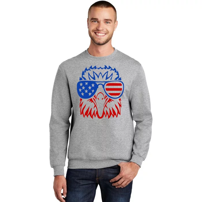 Patriotic Eagle USA American Flag Tall Sweatshirt