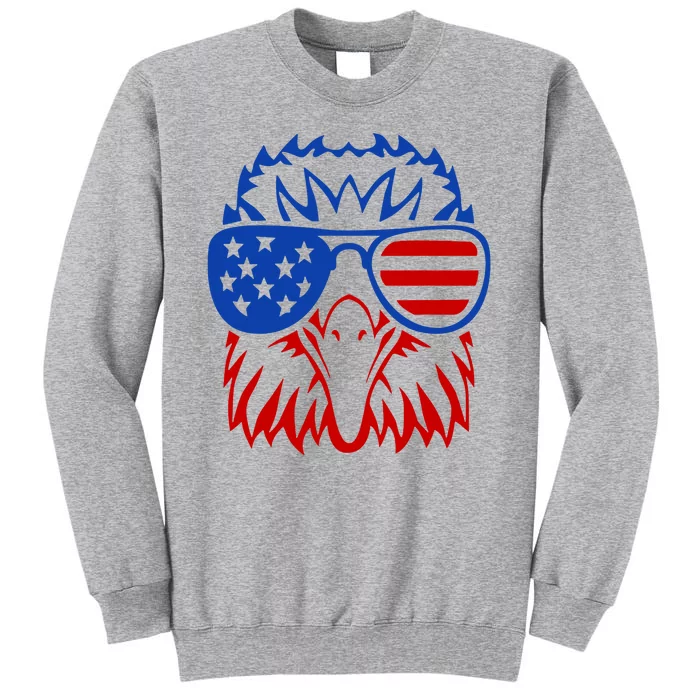 Patriotic Eagle USA American Flag Tall Sweatshirt