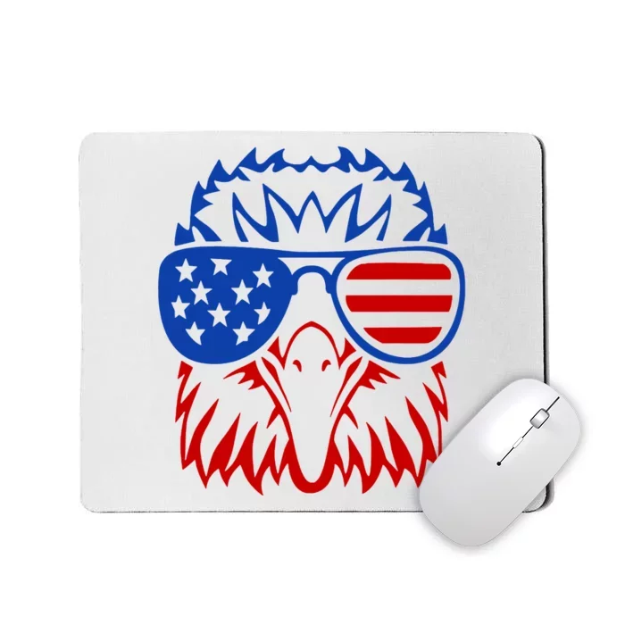 Patriotic Eagle USA American Flag Mousepad