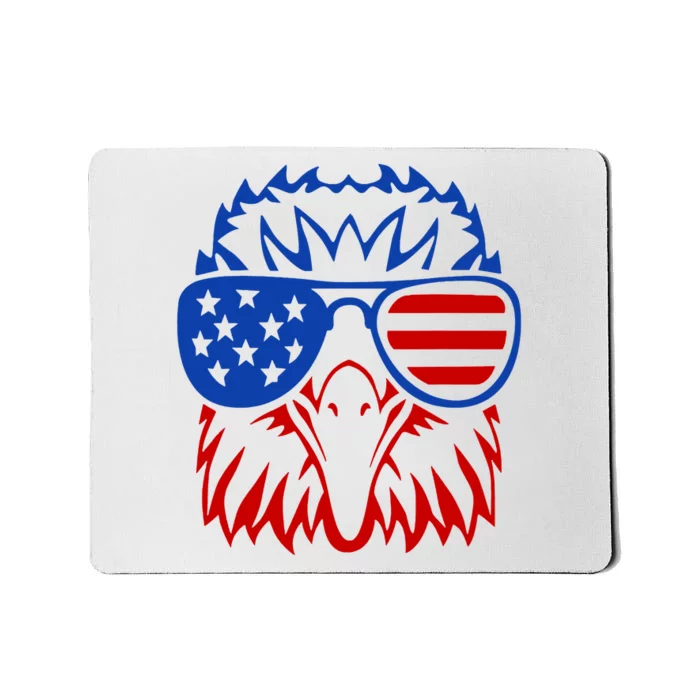 Patriotic Eagle USA American Flag Mousepad