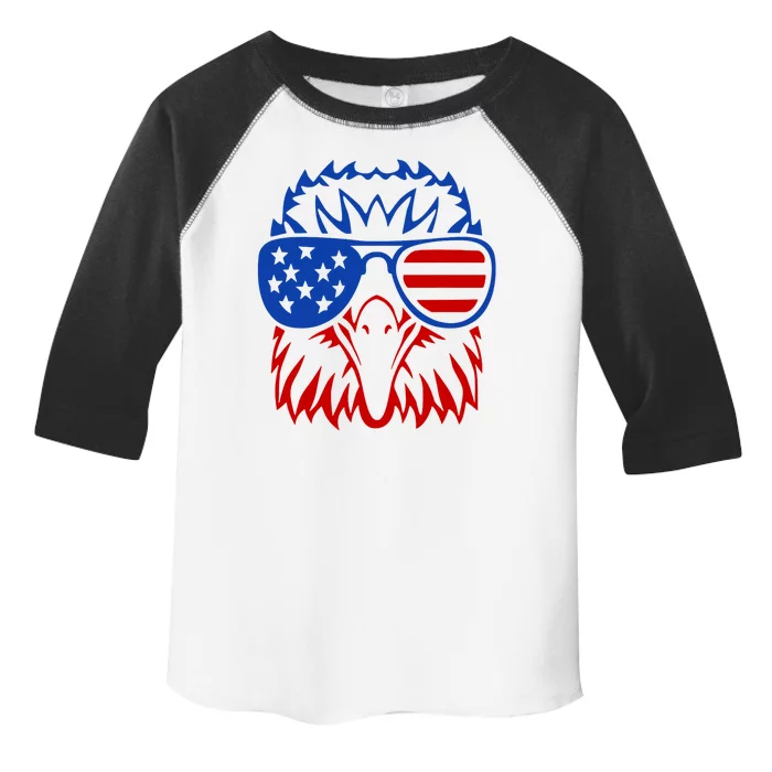 Patriotic Eagle USA American Flag Toddler Fine Jersey T-Shirt