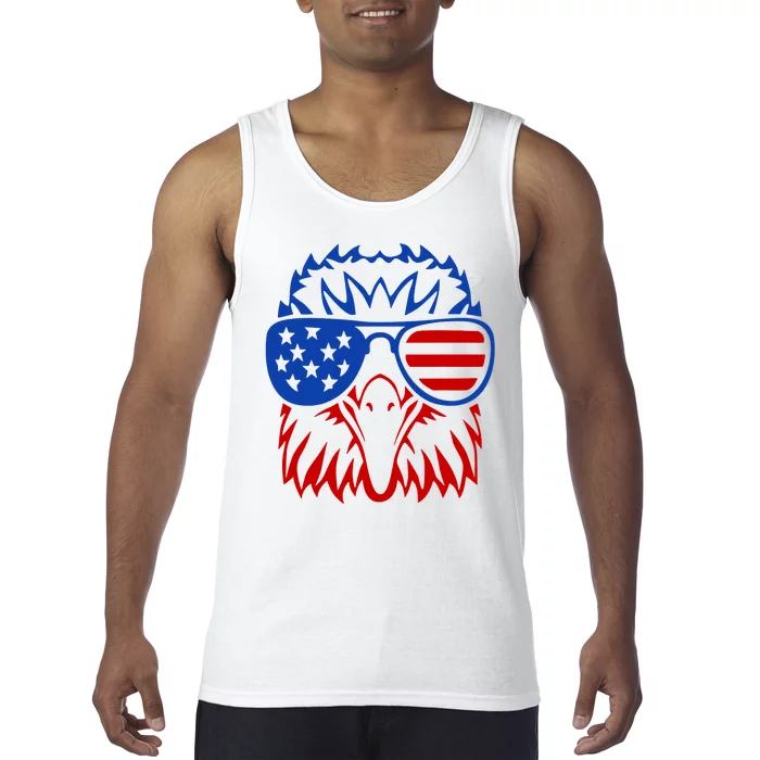 Patriotic Eagle USA American Flag Tank Top