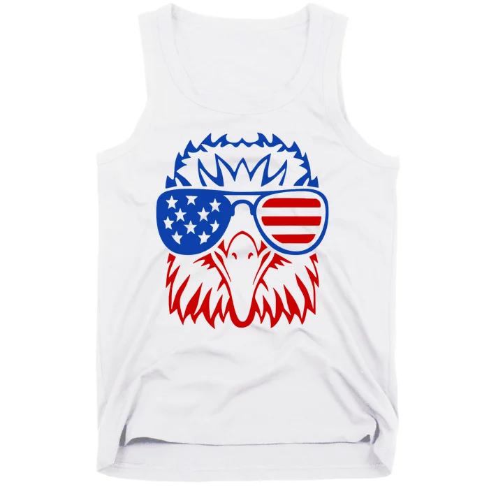 Patriotic Eagle USA American Flag Tank Top