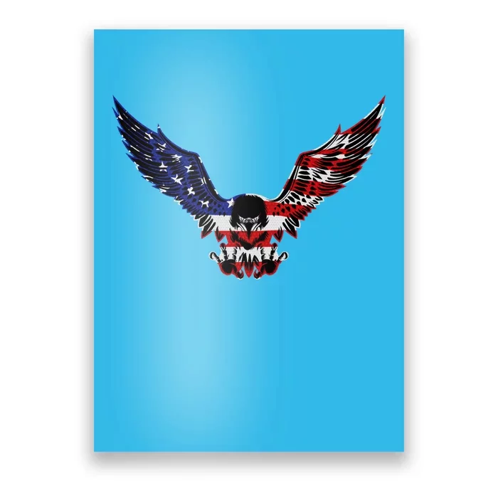 Patriotic Eagle Us Flag 4th Of July Tee Independence Gift Poster