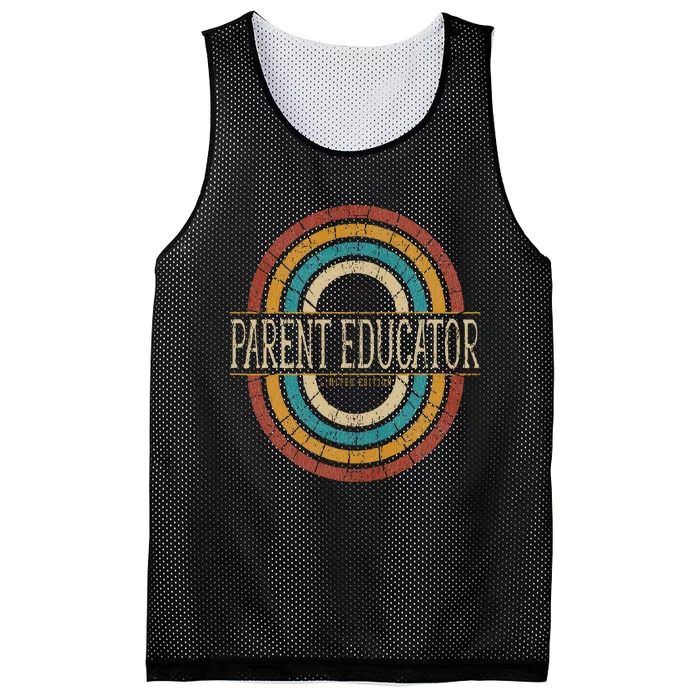 Parent Educator Vintage Retro Mesh Reversible Basketball Jersey Tank