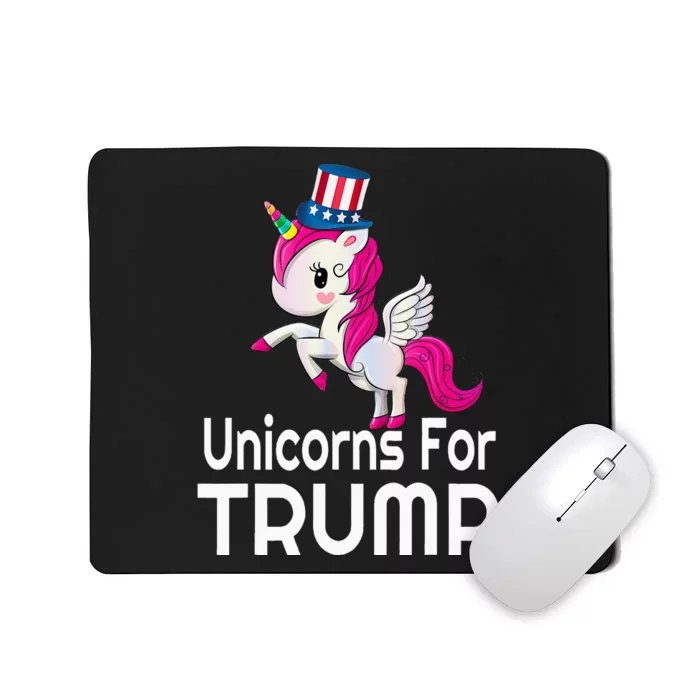 Presidential Election Vote Trump Patriotic Unicorn Supporter Mousepad