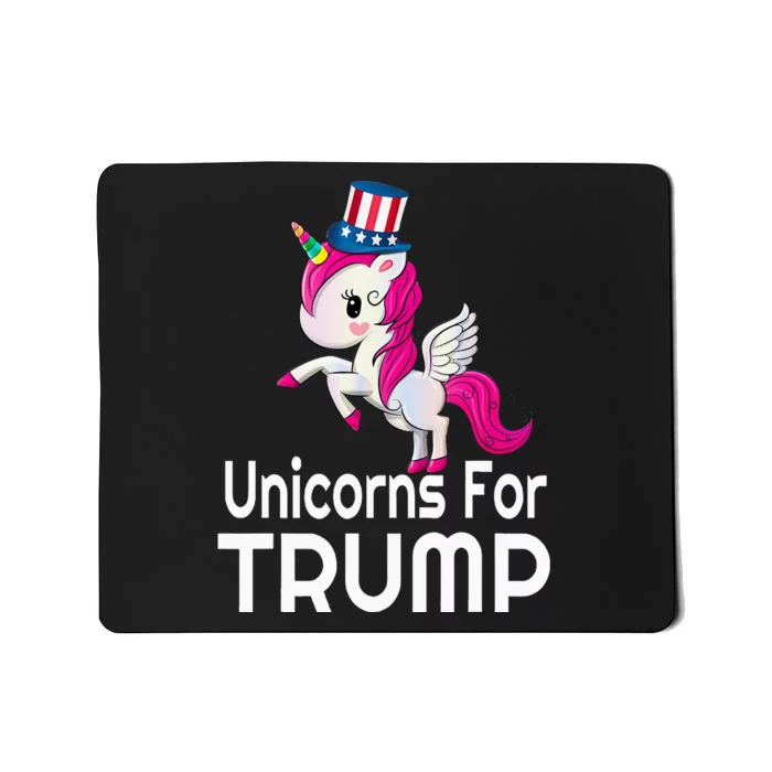 Presidential Election Vote Trump Patriotic Unicorn Supporter Mousepad