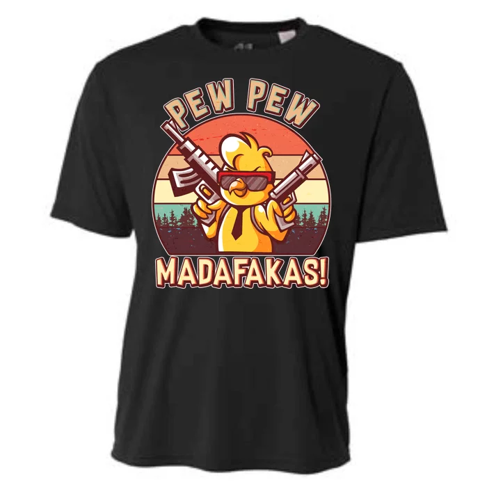 Pew Pew Madafakas Chick Chicken Cooling Performance Crew T-Shirt