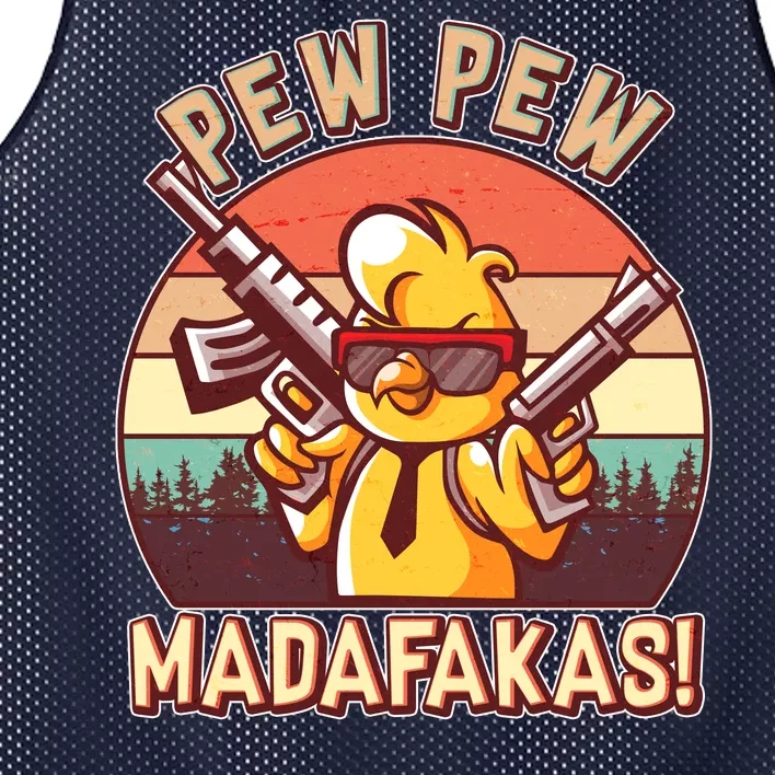 Pew Pew Madafakas Chick Chicken Mesh Reversible Basketball Jersey Tank