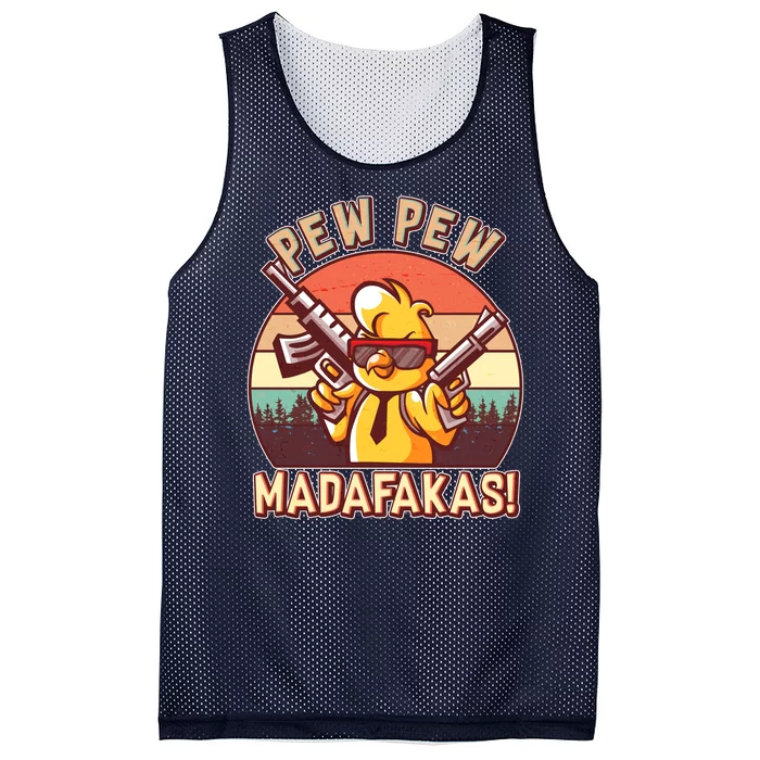 Pew Pew Madafakas Chick Chicken Mesh Reversible Basketball Jersey Tank