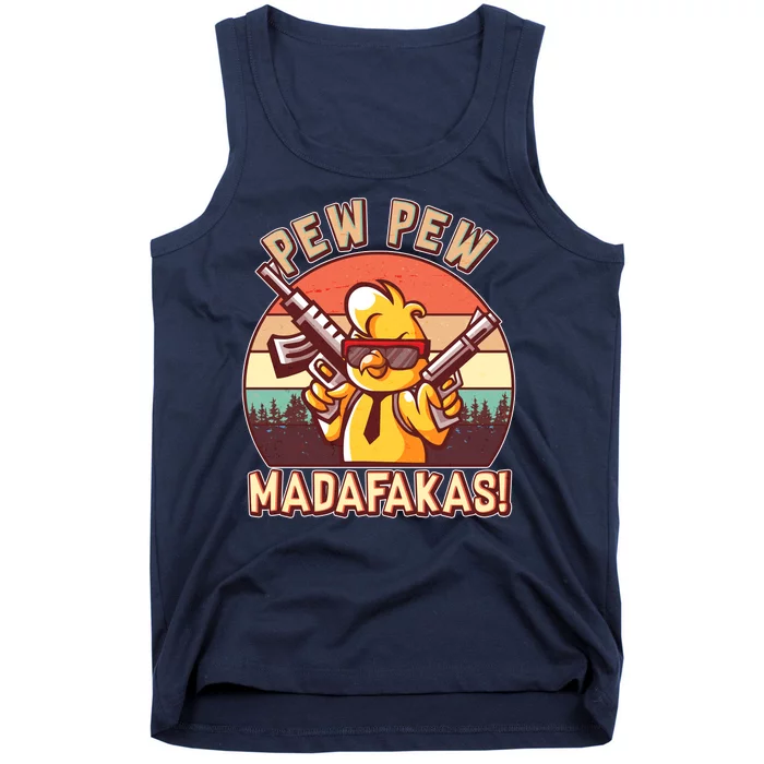 Pew Pew Madafakas Chick Chicken Tank Top