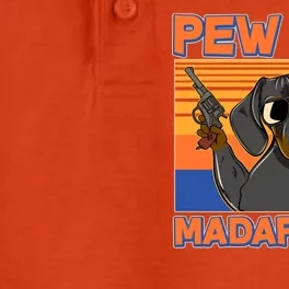 Pew Pew Madafakas Dachshund Dog Dry Zone Grid Performance Polo