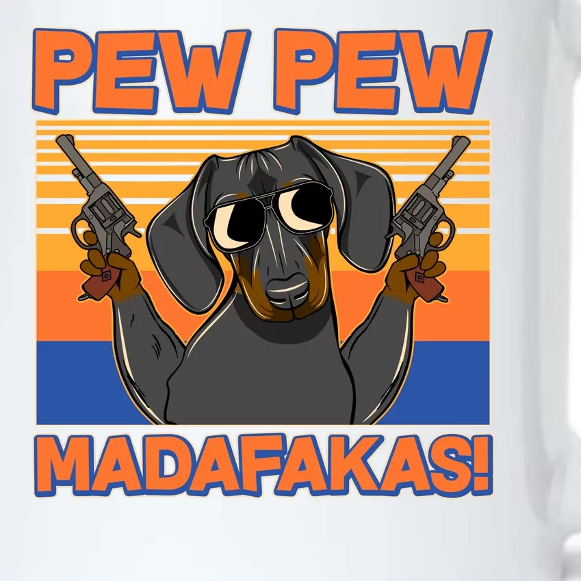 Pew Pew Madafakas Dachshund Dog Black Color Changing Mug