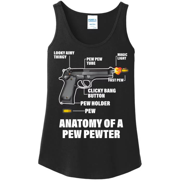 Pew Pewer Anatomy Ladies Essential Tank