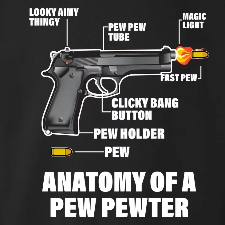 Pew Pewer Anatomy Toddler Hoodie