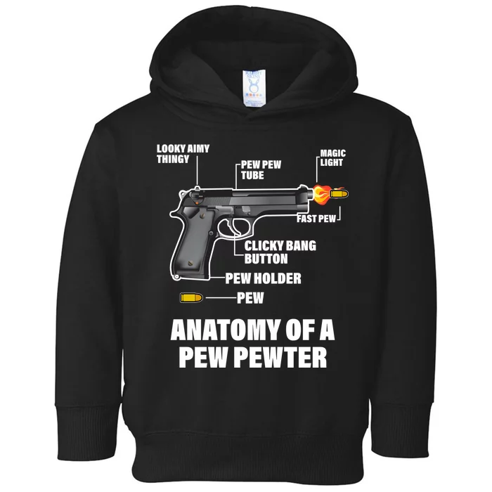 Pew Pewer Anatomy Toddler Hoodie